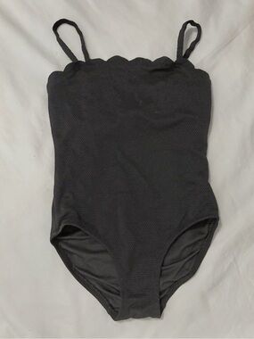 Old Navy Black Scalloped Edge Swimwear size 6/7